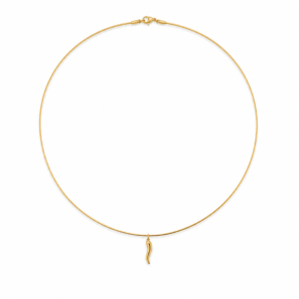 Gold Corno Necklace